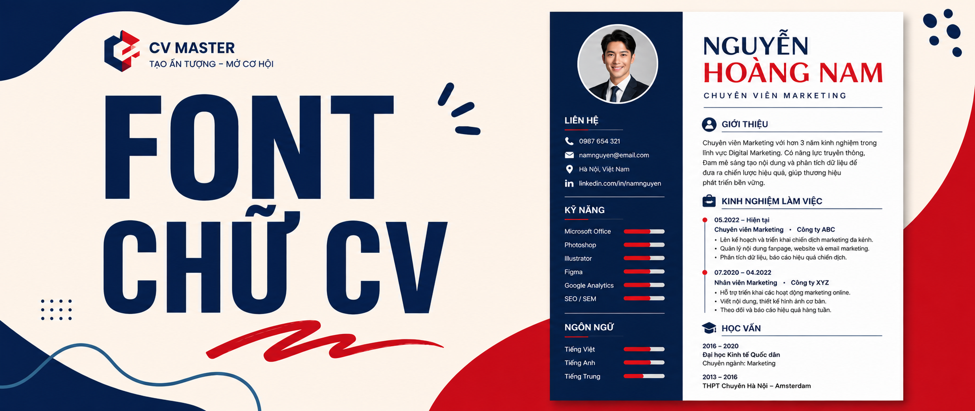 Font chữ cho CV, portfolio cá nhân: chọn font Việt hóa để hồ sơ chuyên nghiệp và có cá tính