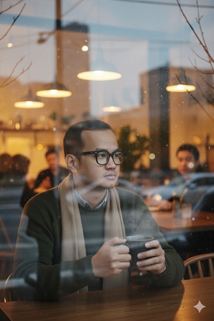 Prompt trend tạo ảnh chân dung tối giản ánh sáng đen trắng