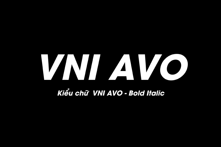 [Tải xuống] 4 kiểu font chữ VNI AVO full tiếng Việt