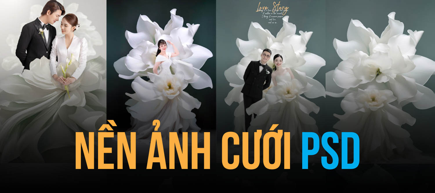 [Tải Xuống] Tổng Hợp Nền Ảnh Cưới PSD Đẹp Cho 2025