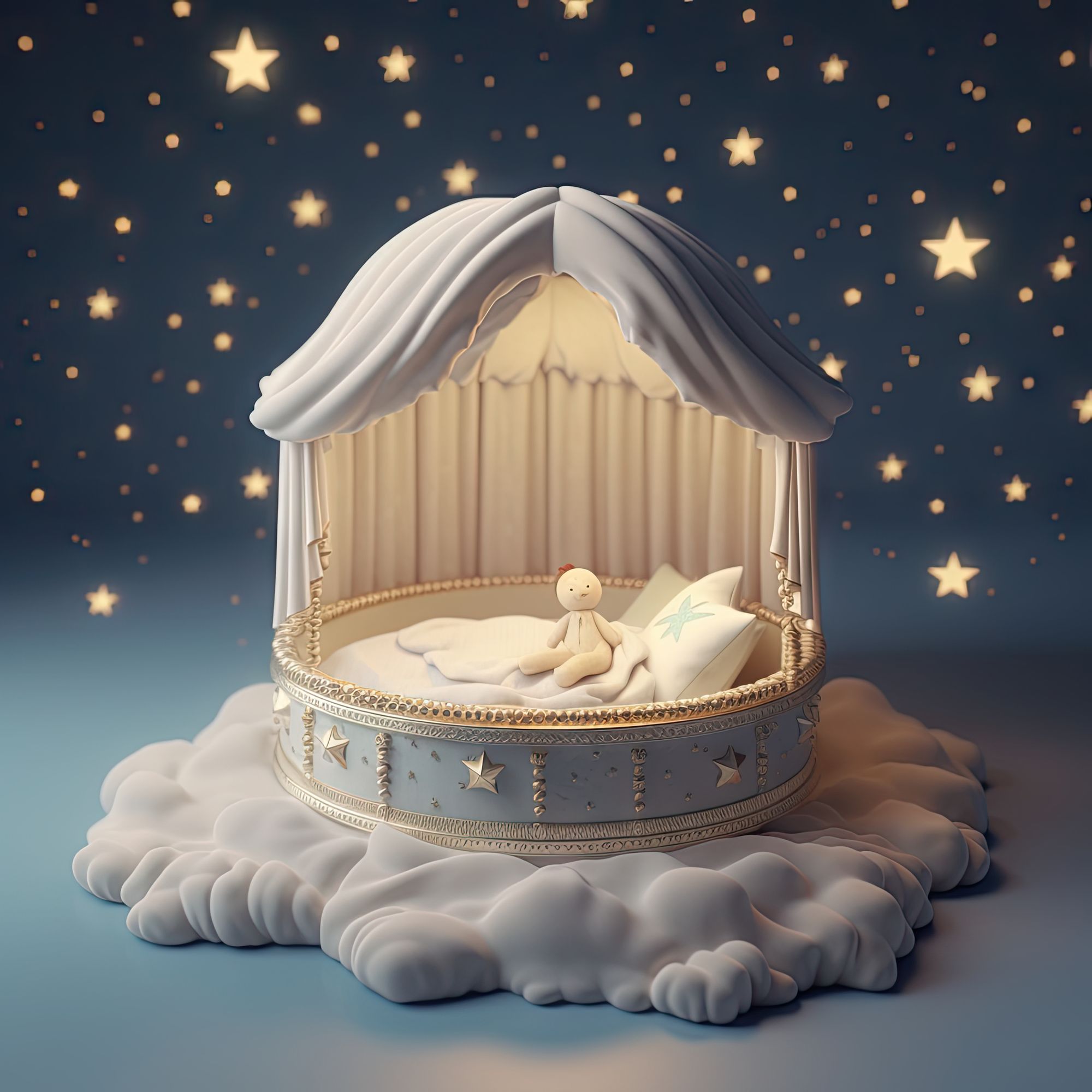 Background giường ngủ cho bé số 15