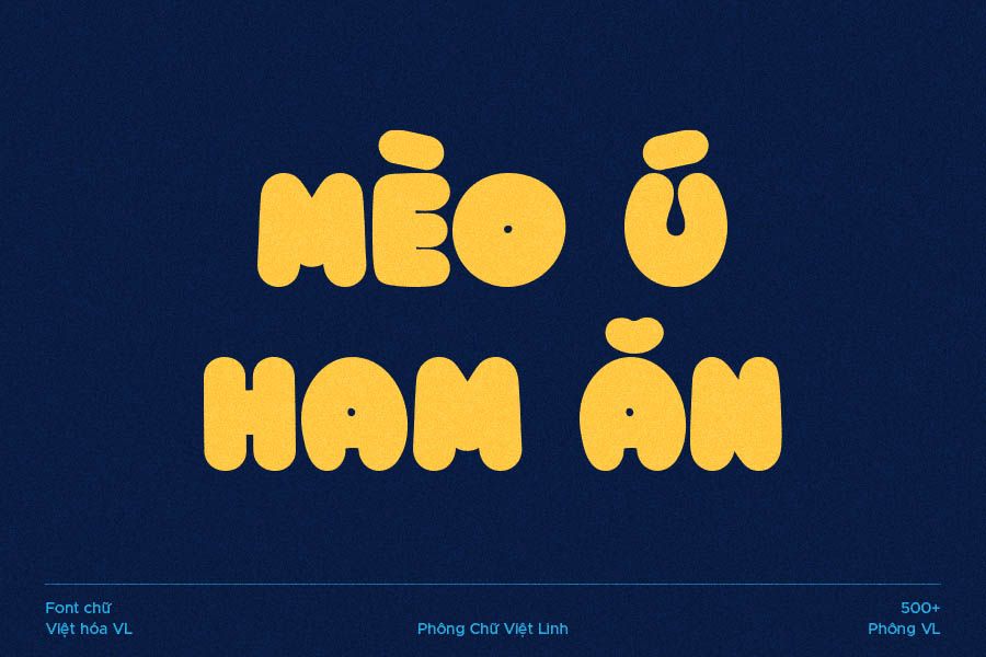 Phông chữ hoạt hình VL Chubby Việt hóa