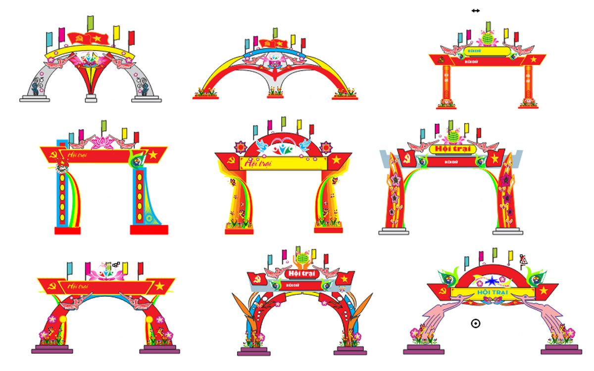 Tổng Hợp 9 Mẫu Cổng Chào Hội Trại – Thiết Kế Đẹp, Đậm Chất Thanh Niên 2025 - File CDR