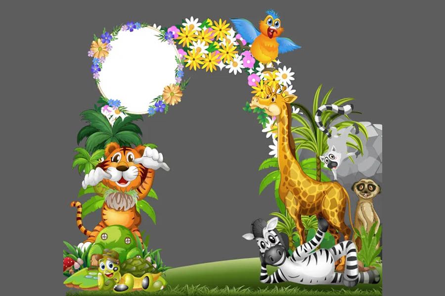 Cổng Chào Khu Vui Chơi Dưới Biển – File CDR Thiết Kế Mầm Non Đẹp