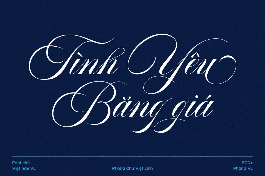 Font chữ VL Aston Script Việt hóa