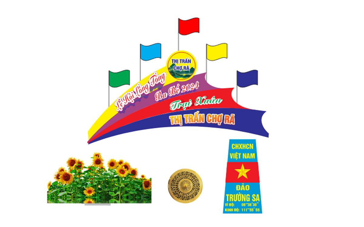 Cổng Chào Trại Xuân Thị Trấn Chợ Rã – Lễ Hội Lồng Tồng Ba Bể 2024 - File CDR
