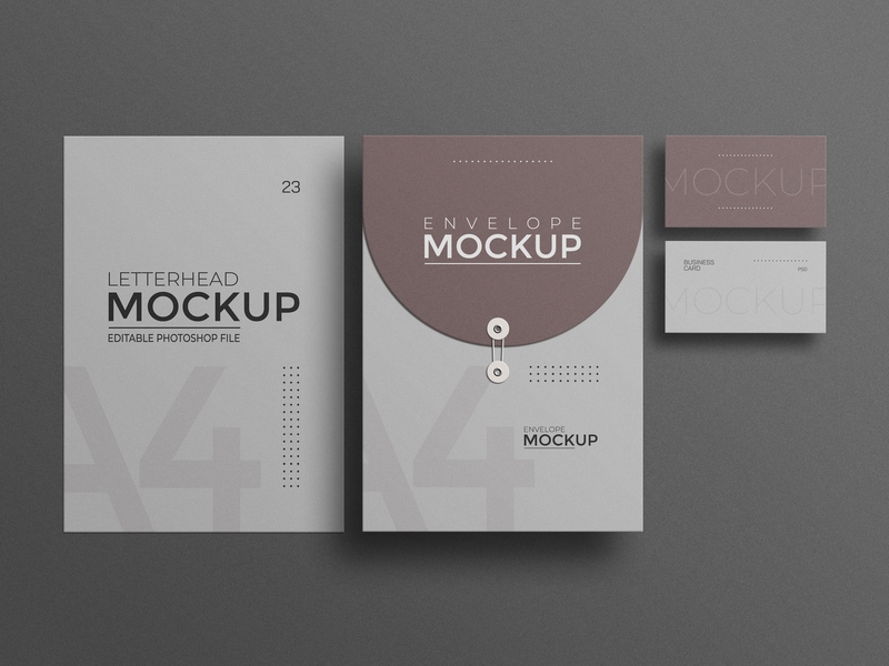 Mockup kẹp tài liệu giấy tờ mẫu số 30 PSD