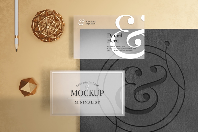 Mockup card visit, danh thiếp, thẻ nhân viên PSD 27