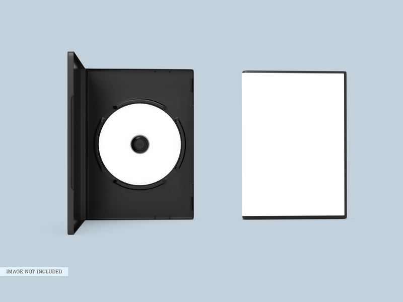 Mockup thiết kế bìa đĩa CD và hộp đựng  PSD