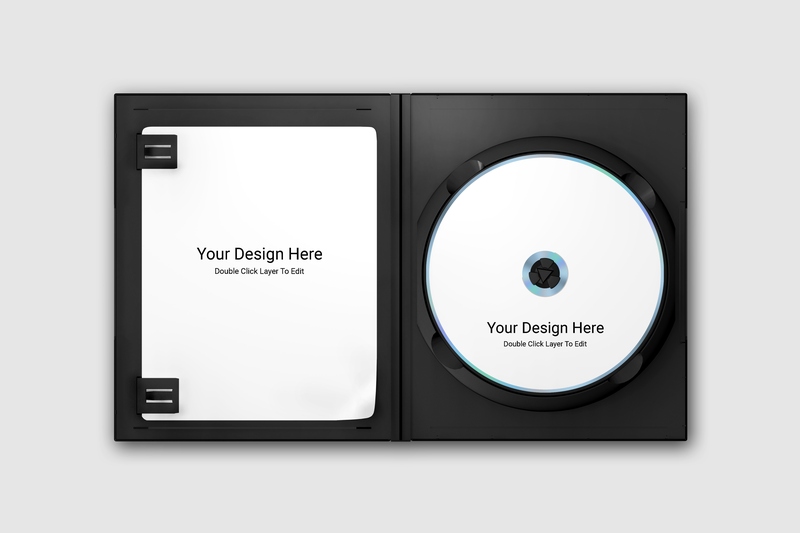 Mockup thiết kế bìa đĩa CD PSD