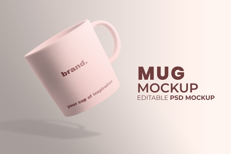 Mockup cốc mẫu số 09 PSD