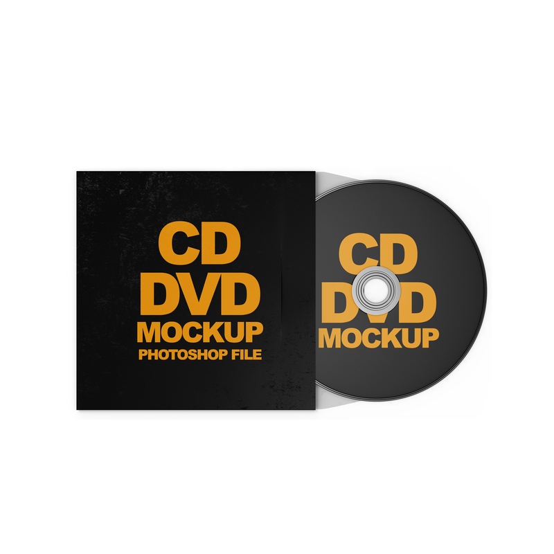 Mockup thiết kế bìa đĩa CD/DVD  PSD