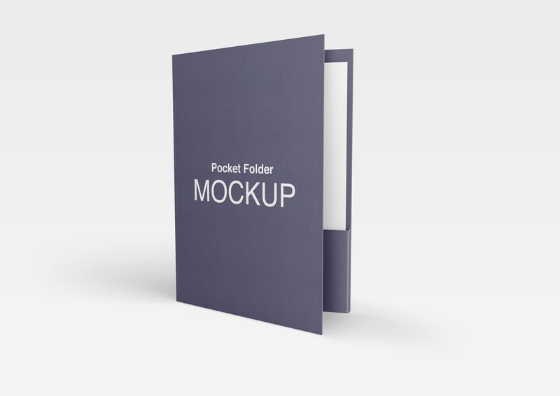 Mockup kẹp tài liệu giấy tờ mẫu số 55 PSD