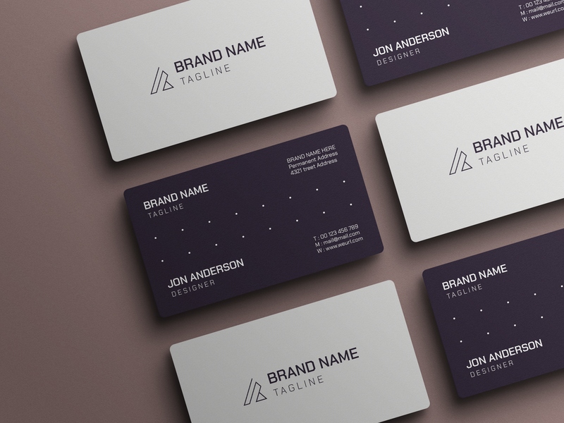 Mockup card visit, danh thiếp PSD