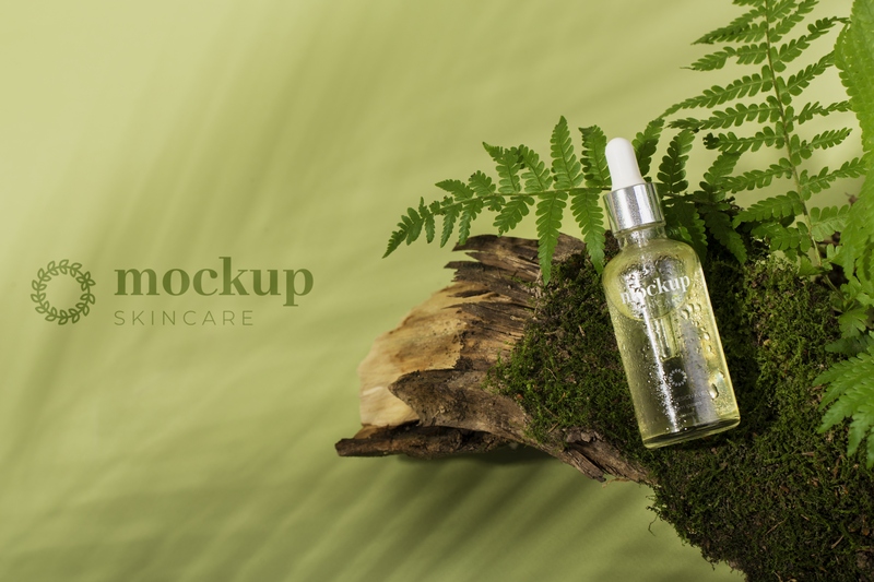 File mockup sản phẩm serum dưỡng da