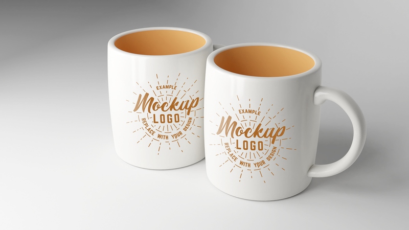 Mockup cốc mẫu số 45 PSD