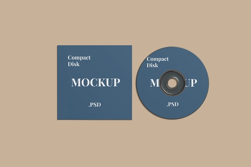 Mockup băng đĩa CD file PSD số 5