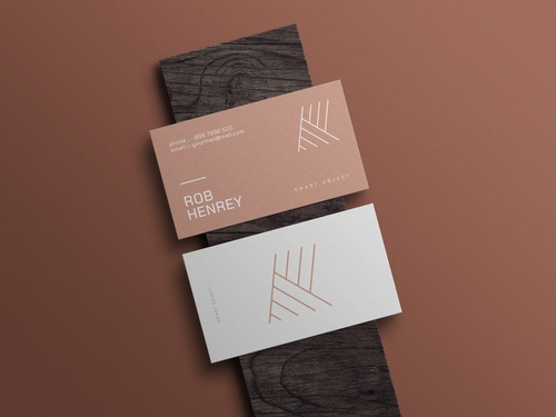 Mockup card visit, danh thiếp, thẻ nhân viên PSD