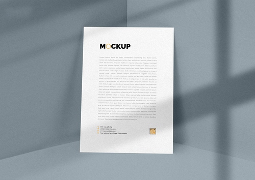 Mockup giấy A4 , tài liệu PSD mẫu 040