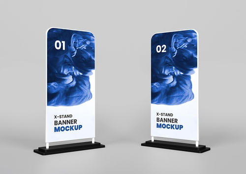 Mockup standee PSD mẫu số 21