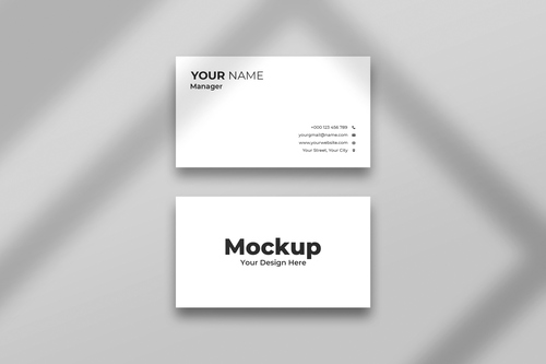 Mockup card visit, danh thiếp, thẻ nhân viên PSD