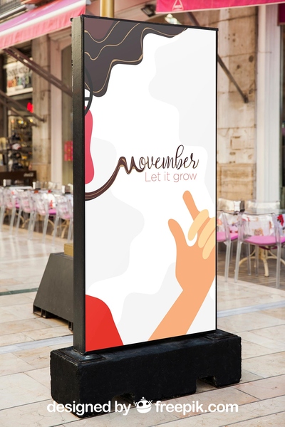 Mockup standee PSD mẫu số 70