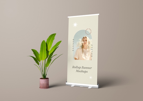 Mockup standee PSD mẫu số 42