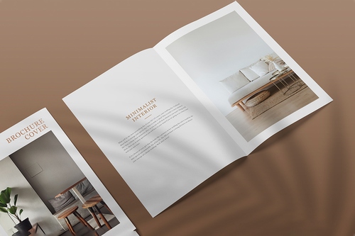 Mockup, phối cảnh catalog PSD khổ a4 mẫu mockup028