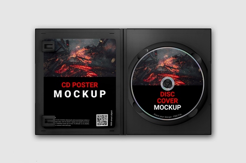 Mockup băng đĩa CD file PSD số 51