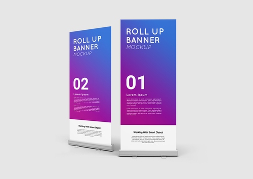 Mockup standee PSD mẫu số 58