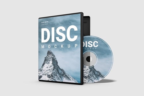 Mockup băng đĩa CD file PSD số 15