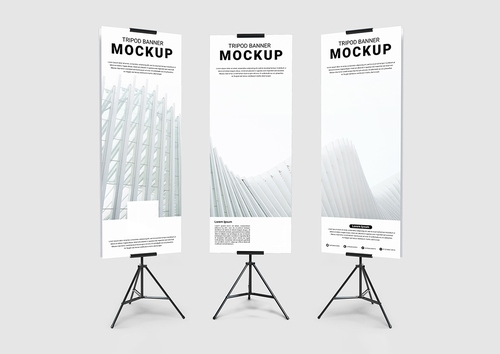 Mockup standee PSD mẫu số 79