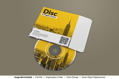 Mockup băng đĩa CD file PSD số 18