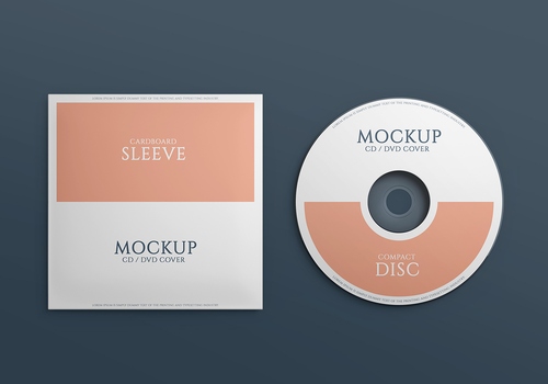 Mockup băng đĩa CD file PSD số 3