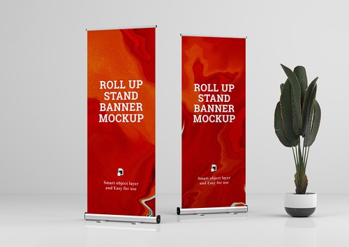 Mockup standee PSD mẫu số 17