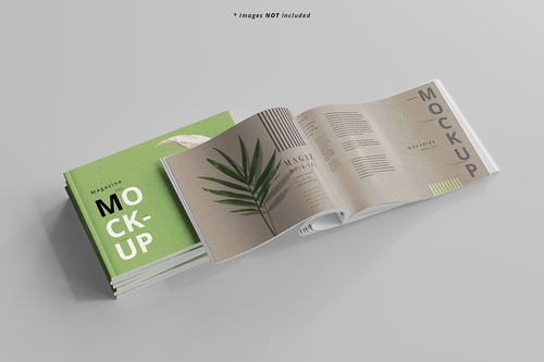 Mockup, phối cảnh catalog PSD khổ a4 mẫu 28