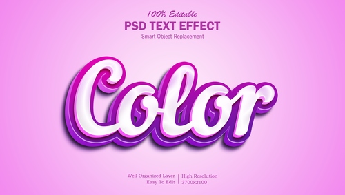 Hiệu ứng chữ 3D PSD cho Photoshop