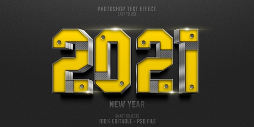 Hiệu ứng chữ 3D PSD cho Photoshop