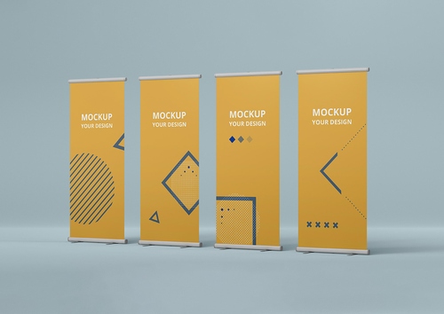 Mockup standee PSD mẫu số 56