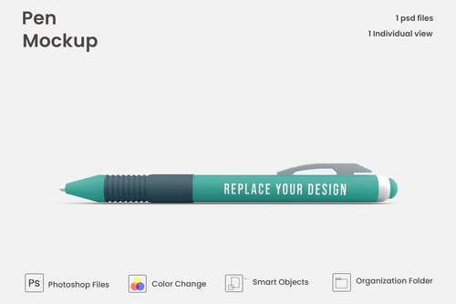Mockup bút viết PSD