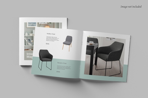 Mockup, phối cảnh catalog PSD khổ a4 mẫu 399