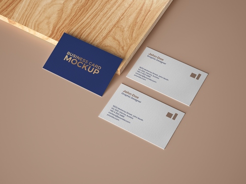 Mockup card visit, danh thiếp, thẻ nhân viên PSD 28