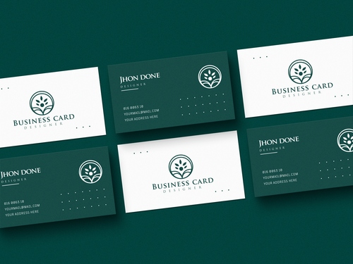 Mockup card visit, danh thiếp, thẻ nhân viên PSD