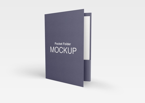 Mockup kẹp tài liệu giấy tờ mẫu số 55 PSD