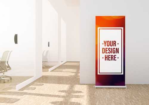 Mockup standee PSD mẫu số 89