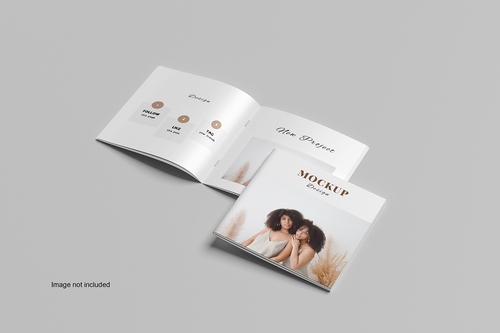 Mockup, phối cảnh catalog PSD khổ a4 mẫu ZK04