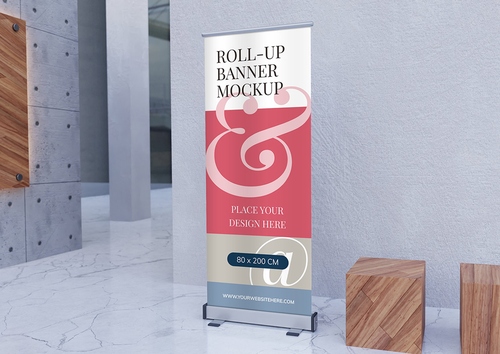 Mockup standee PSD mẫu số 47