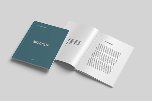 Mockup, phối cảnh catalog PSD khổ a4 mẫu 121