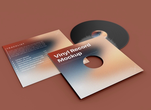 Mockup thiết kế bìa đĩa CD album nhạc PSD