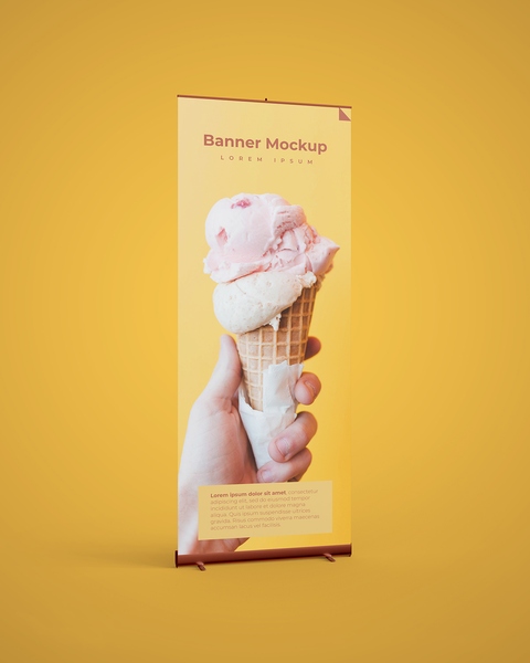 Mockup standee PSD mẫu số 57